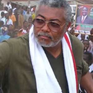 Let's join hands with the hero!, His Excellency Jerry John Rawlings.